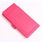 Wholesale Multi Pockets Folio Flip Leather Wallet Case with Strap for Samsung Galaxy S21 Ultra 5G (Hot Pink)